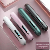 Portable 2-in-1 Hair Curler and Wireless Hair Straightener - Himpall